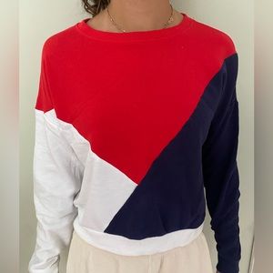 Hippie rose crew, size xs, colorblock